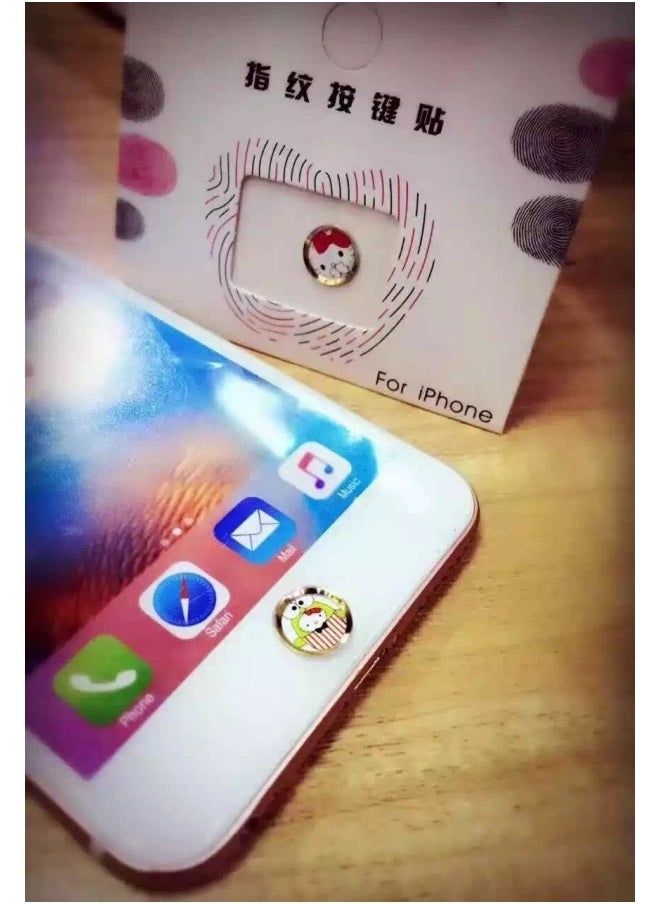 Generic - Suitable For Iphone7plus Fingerprint Paste 6S/6Plus Fingerprint Identification Button Paste Cartoon Pattern-Color:91-Applicable Model:Apple 6 Variety - Image 1