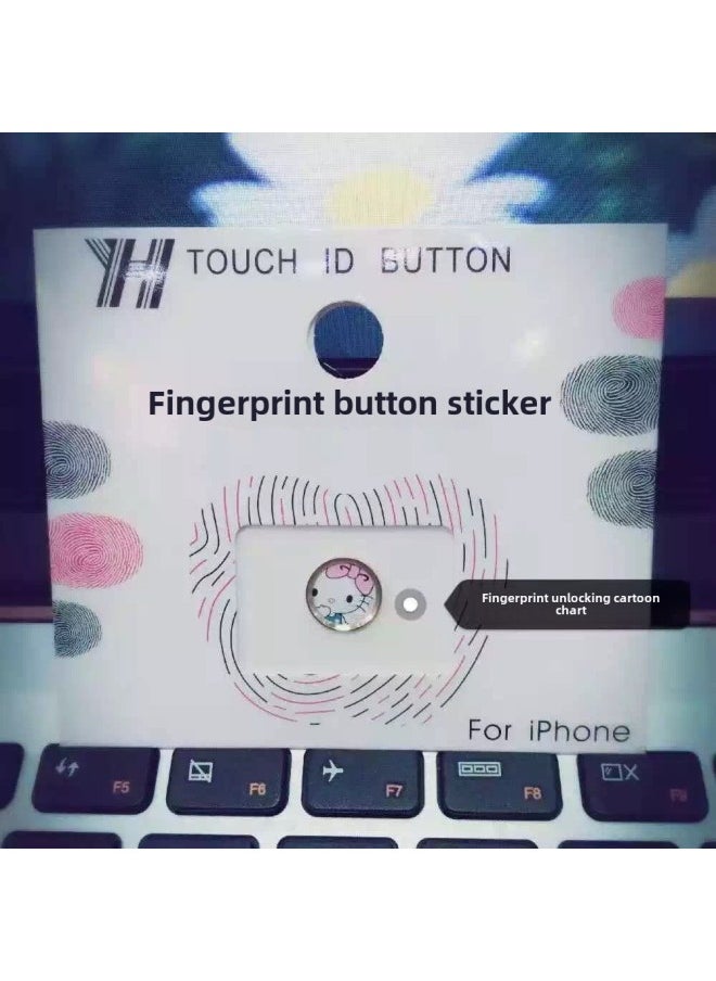 Generic - Suitable For Iphone7plus Fingerprint Paste 6S/6Plus Fingerprint Identification Button Paste Cartoon Pattern-Color:91-Applicable Model:Apple 6 Variety - Image 1