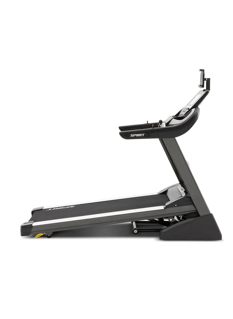 Spirit Fitness Spirit Fitness XT485 ENT Treadmill – Premium Home Gym with 10.1" touchscreen, 4hp motor power with 15 Levels Incline, tablet holder, Bluetooth speakers, and cup holders, Netflix, wireless screen mirroring, USB charging ,including cardio, HIIT, and fitness tests ,chest strap  Connects with popular fitness apps like Zwift via Spirit+ App  - Image 2