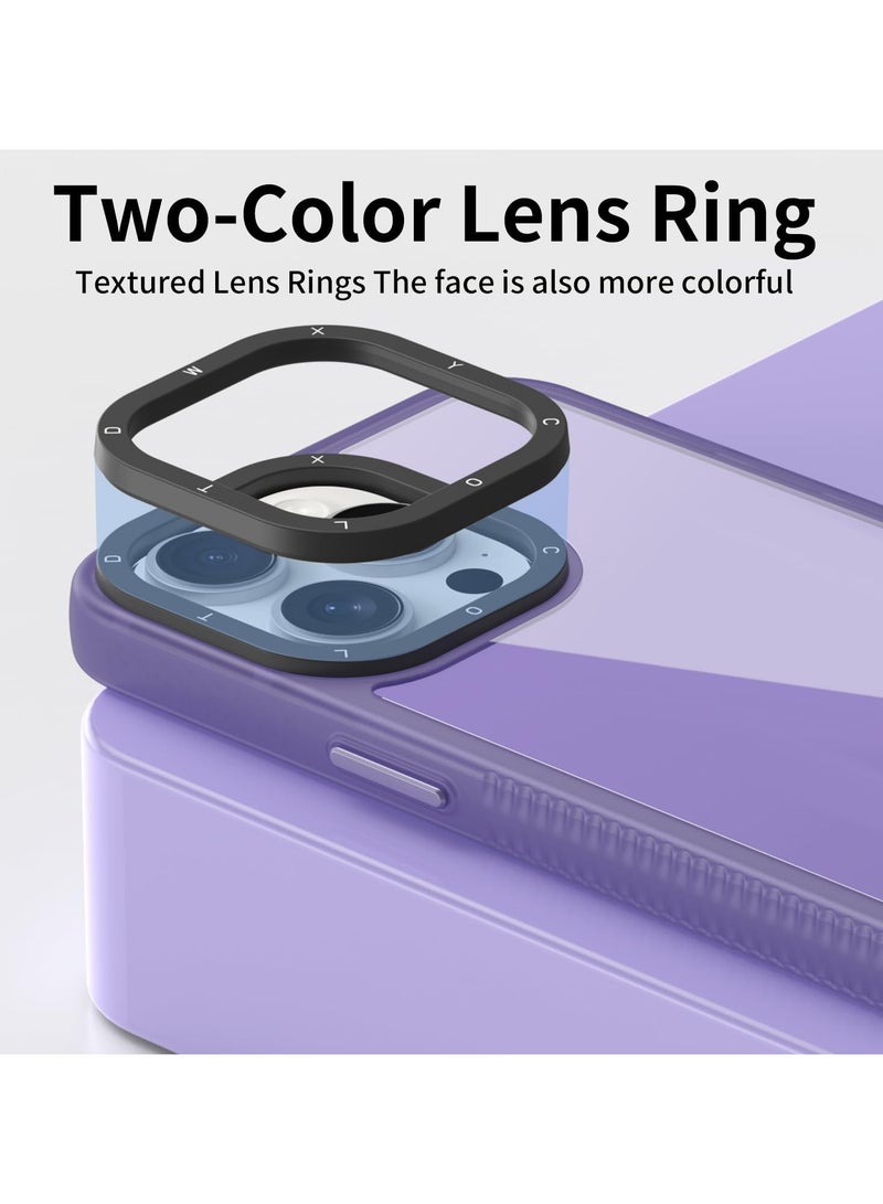 عام متوافقة مع حافظة الهاتف Tecno Camon 30 Premier 5G CL9، غطاء حافظة الهاتف بحلقة عدسة الكاميرا ثنائية اللون لحماية الكاميرا، غلاف ناعم من الـ TPU الشفاف. - Image 2
