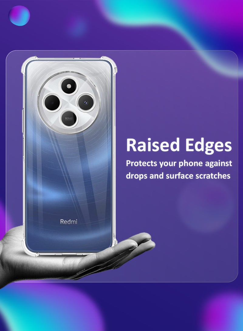 CATANES 2Packs Gorilla Case for Redmi 14C 4G  Transparent Shockproof  Crystal Clear with Reinforced Corners with 3D Screen Protector - Image 4