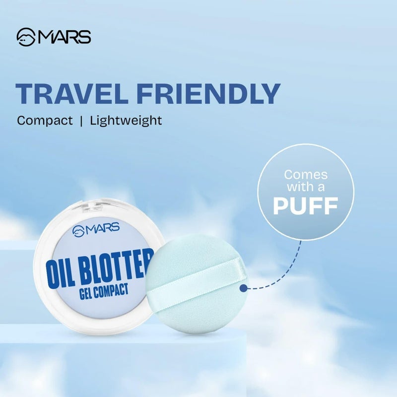 Mars Oil Blotter Gel Compact for Poreless Effect (5gm) with Applicator | Oil Control | Mattifying Formula | Long-Lasting | Shine Free Matte Finish | Flawless Skin - Image 5