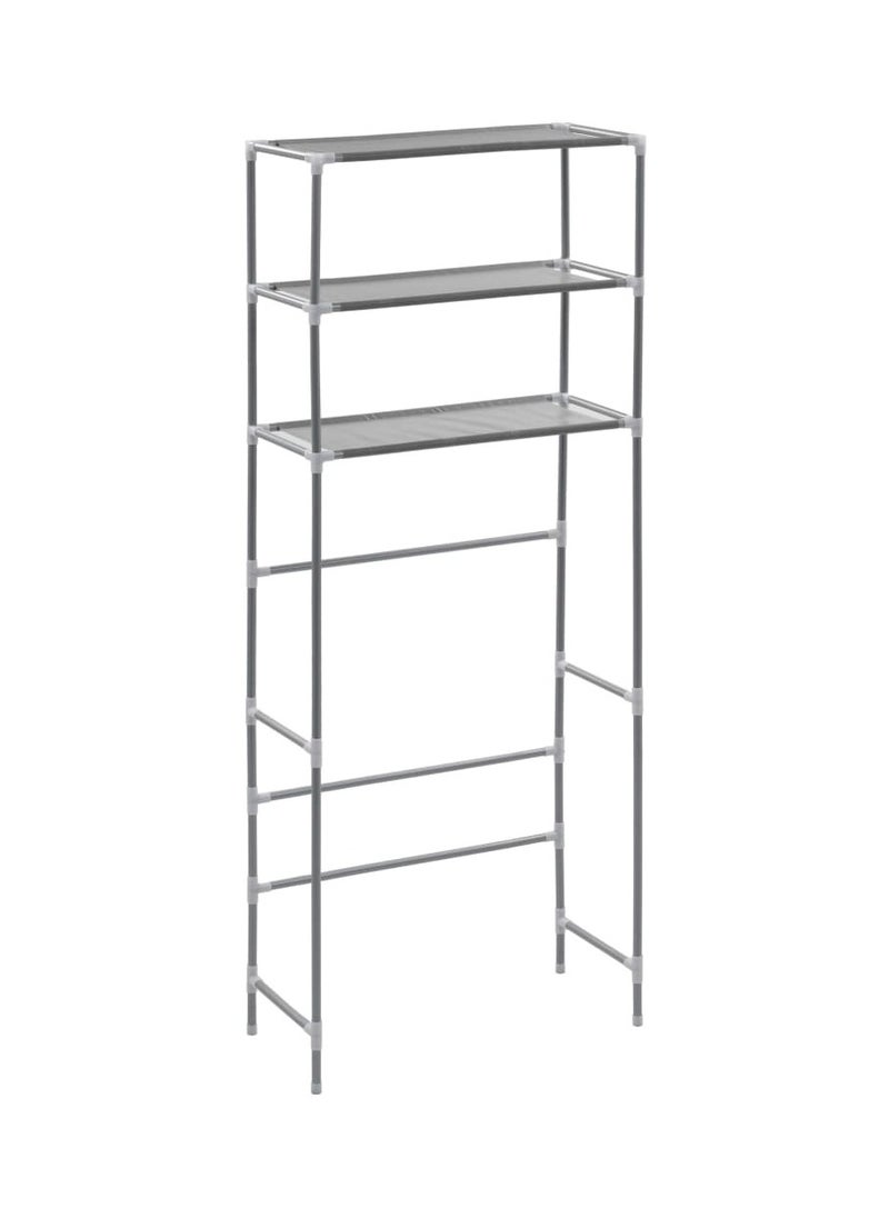 vidaxl - 3-Tier Storage Rack over Laundry Machine Silver 69x28x169 cm - Image 1