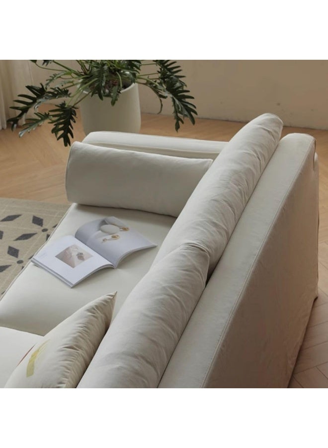 Ripple FURNITURE UAE Homes Modern Grey/White Sofa Couch with Hidden Storage, Armrests. (White) - Image 5