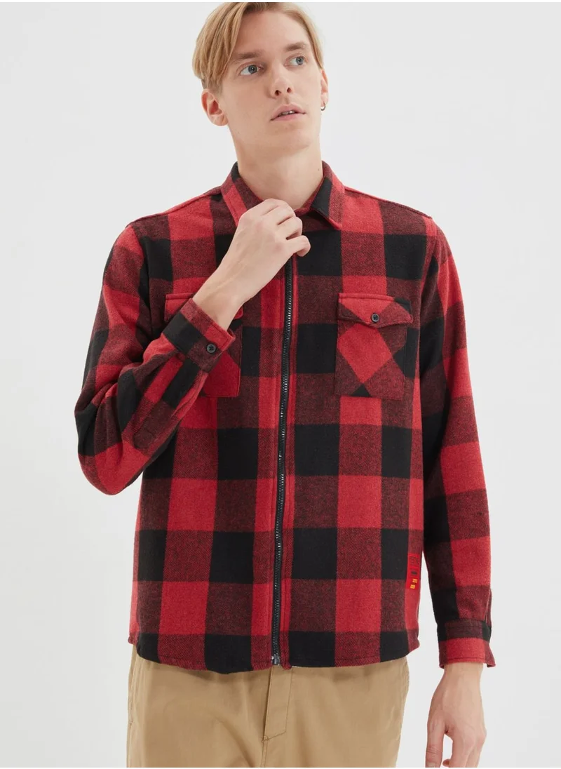 trendyol Checked Regular Fit Shirt