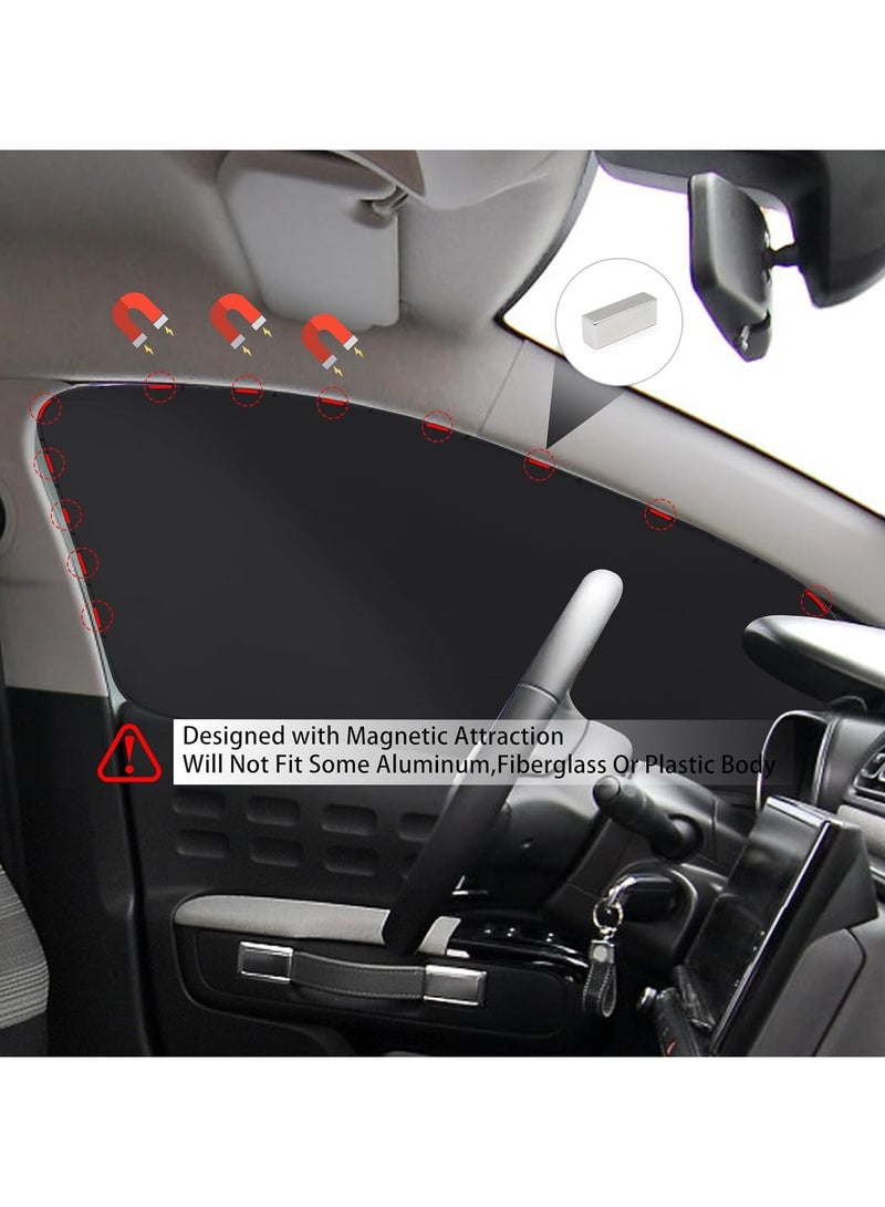 Car Window Shades, 4 Pack Magnetic Car Priavcy Curtains, Side Window Sun Shades for Car Baby, UV Protection Sun Shade for Car Window for Car Camping, Napping, Sleeping, Breastfeeding