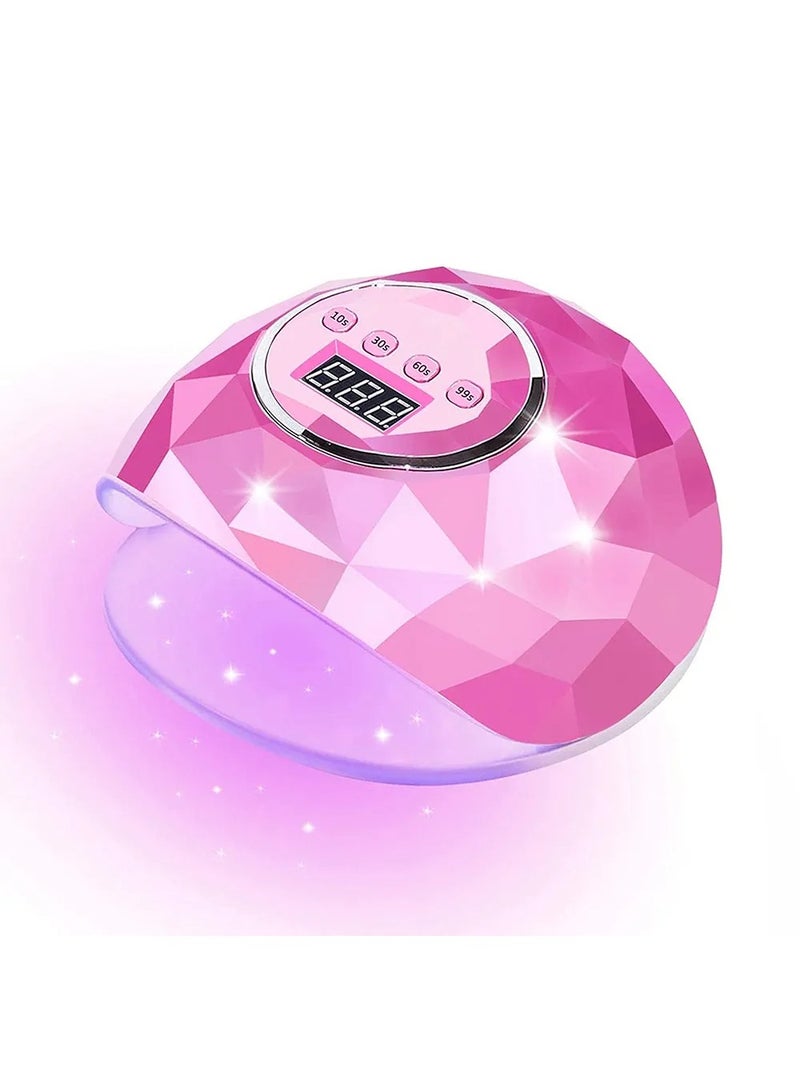 SULLMAR Nail Dryer 48W UV LED Nail Lamp Lights for Quick Curing All UV Gel Nail Polish Nail Dryer Machine Infrared Sensor Salon Tools (Pink) - Image 1