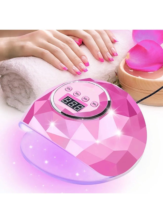 SULLMAR Nail Dryer 48W UV LED Nail Lamp Lights for Quick Curing All UV Gel Nail Polish Nail Dryer Machine Infrared Sensor Salon Tools (Pink) - Image 3
