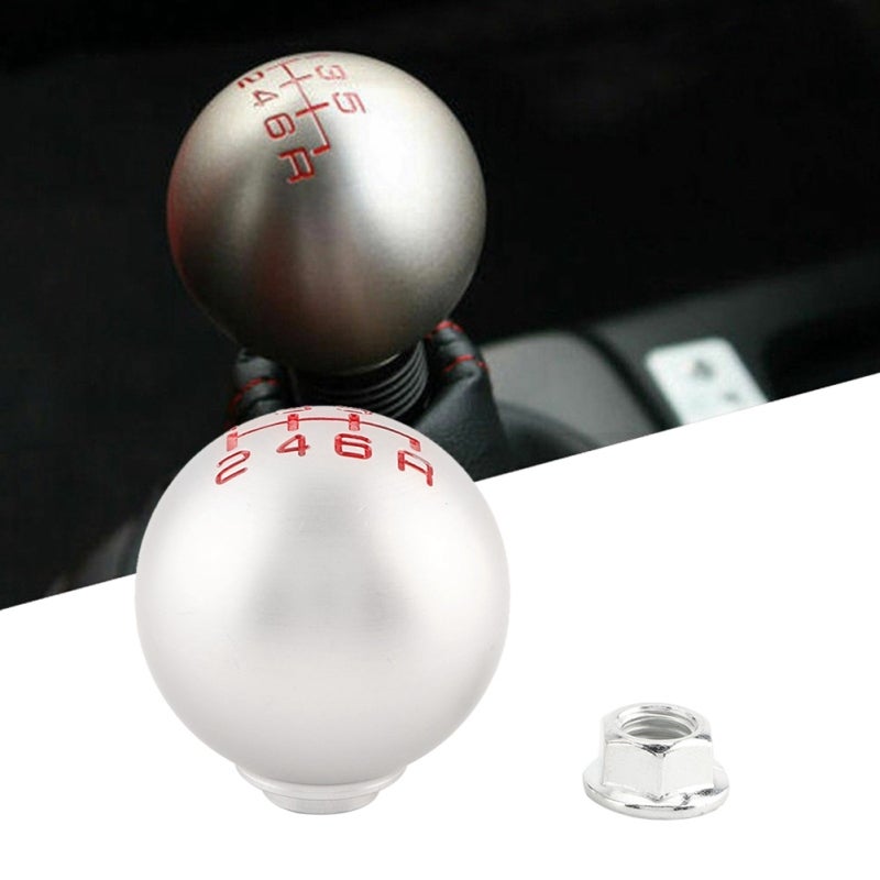 6 Speed Aluminum Manual Shift Knob - Durable High Sensitivity Gear Shift Knob for Most SUV Manual Transmission Vehicles - Image 5
