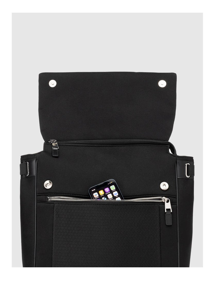 storksak - St James Scuba Diaper Black / Silver - Image 1