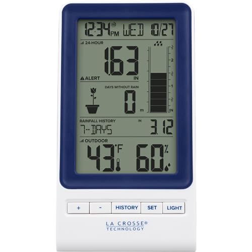 La Crosse Technology 724-1415BL Wireless Rain Station with Temperature and Humidity - Image 3