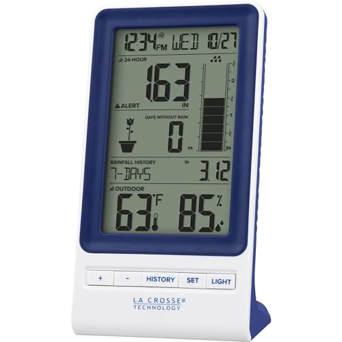 La Crosse Technology 724-1415BL Wireless Rain Station with Temperature and Humidity - Image 1