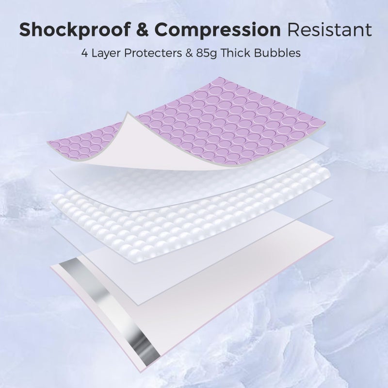 Metronic Large Bubble Mailers 12x15 Inch 40 Pack Waterproof Padded Envelopes Lavender Bubble Envelopes Opaque Cushioning Mailer for Shipping Clothes, Books,Jewelry Makeup Supplies - Image 5
