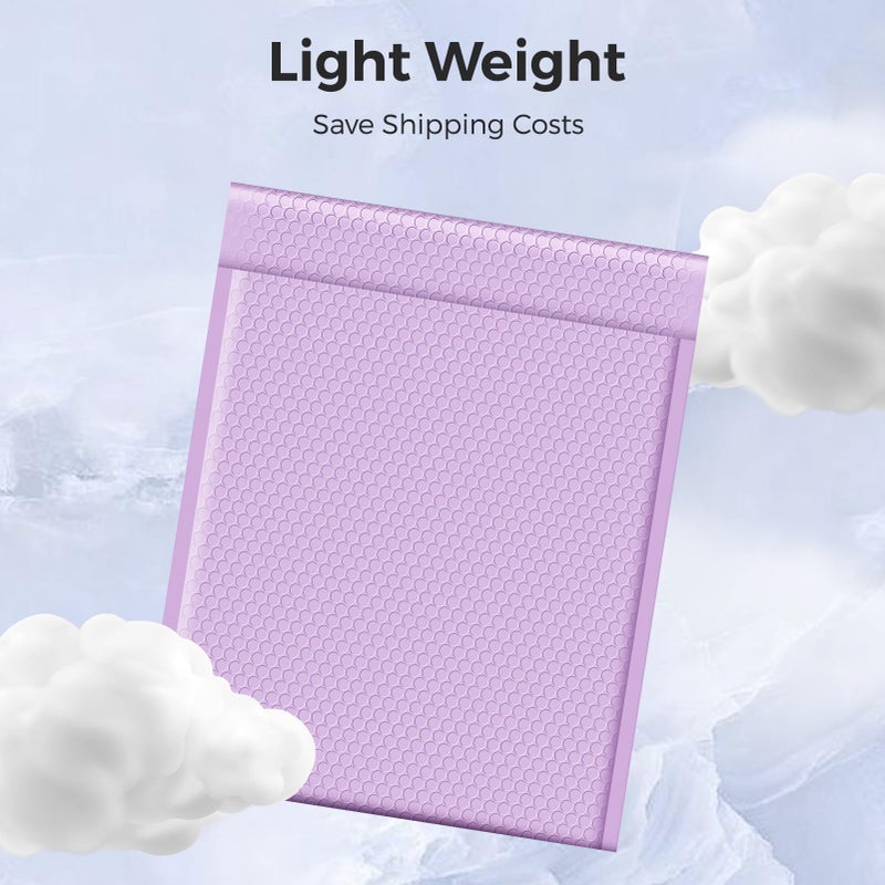 Metronic Large Bubble Mailers 12x15 Inch 40 Pack Waterproof Padded Envelopes Lavender Bubble Envelopes Opaque Cushioning Mailer for Shipping Clothes, Books,Jewelry Makeup Supplies - Image 4