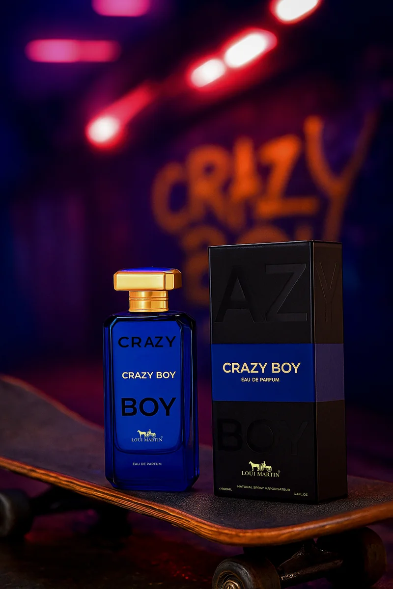 لوي مارتن Crazy Boy Eau De Parfum 100ml | Bold & Modern Fragrance for Men | Premium EDP Perfume