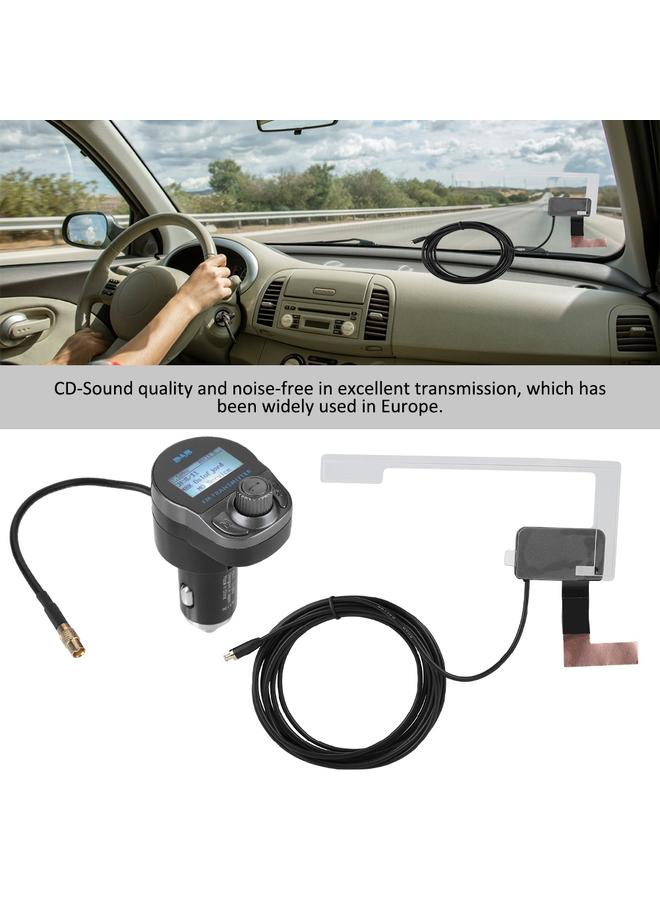 Car Bluetooth DAB/DAB+ Digital Radio TF card MP3 Player FM Transmitter with LCD Display