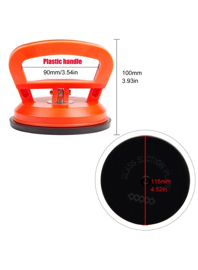 Mini Vacuum Suction Lifters – Heavy Duty Glass & Dent Puller Tools – 50KG Horizontal Load – Silicone & ABS Build – For Glass, Tiles, Mirrors, Granite & Car Dent Repair - Image 2