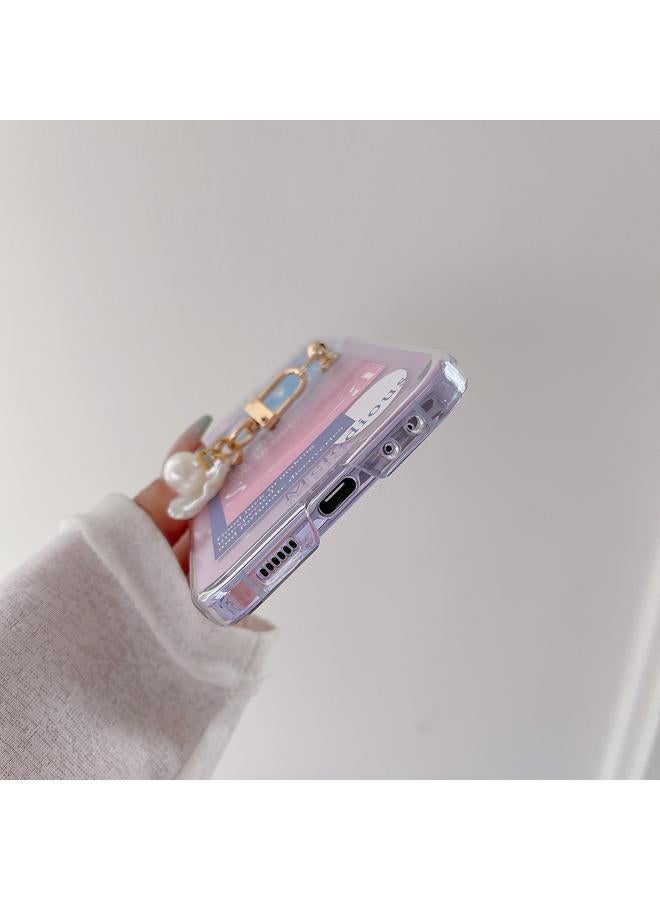 S-TOP Case For Samsung Galaxy Z Flip5 Painted Pattern PC Transparent Folding Phone Case - Image 4