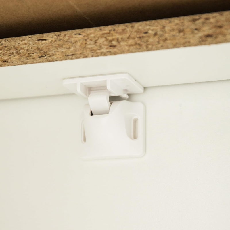 Regalo Home Safety Magnetic Cabinet and Drawer Lock AwardWinning Brand 4Pack Includes 4 Magnetic Cabinet Locks 1 Magnetic Key Easy Install 3M Adhesive White - Image 3