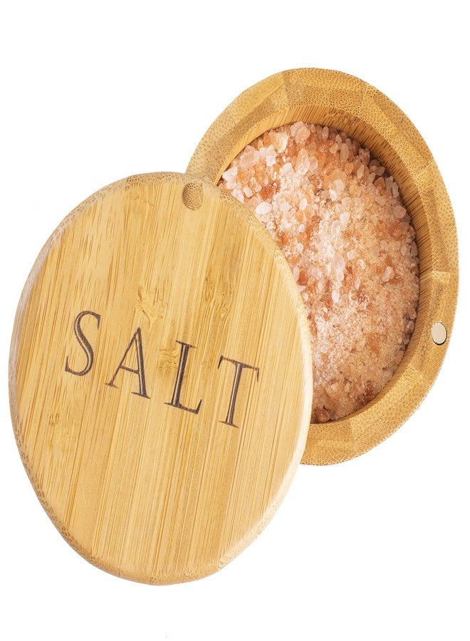 Totally Bamboo Salt Cellar - Wooden Salt Box with Magnetic Lid for Countertop Storage, 6 oz Capacity - Image 1