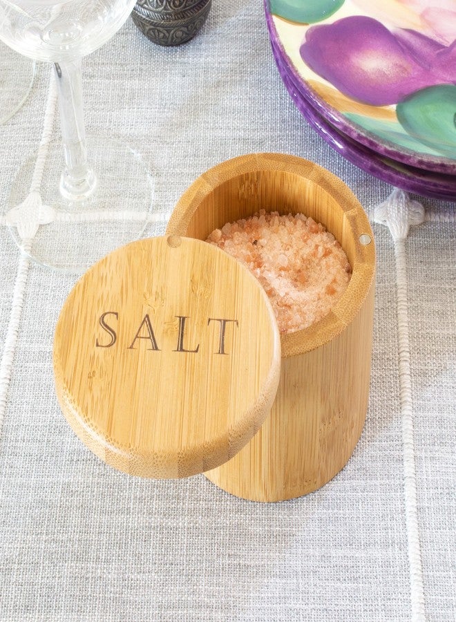 Totally Bamboo Salt Cellar - Wooden Salt Box with Magnetic Lid for Countertop Storage, 6 oz Capacity - Image 5