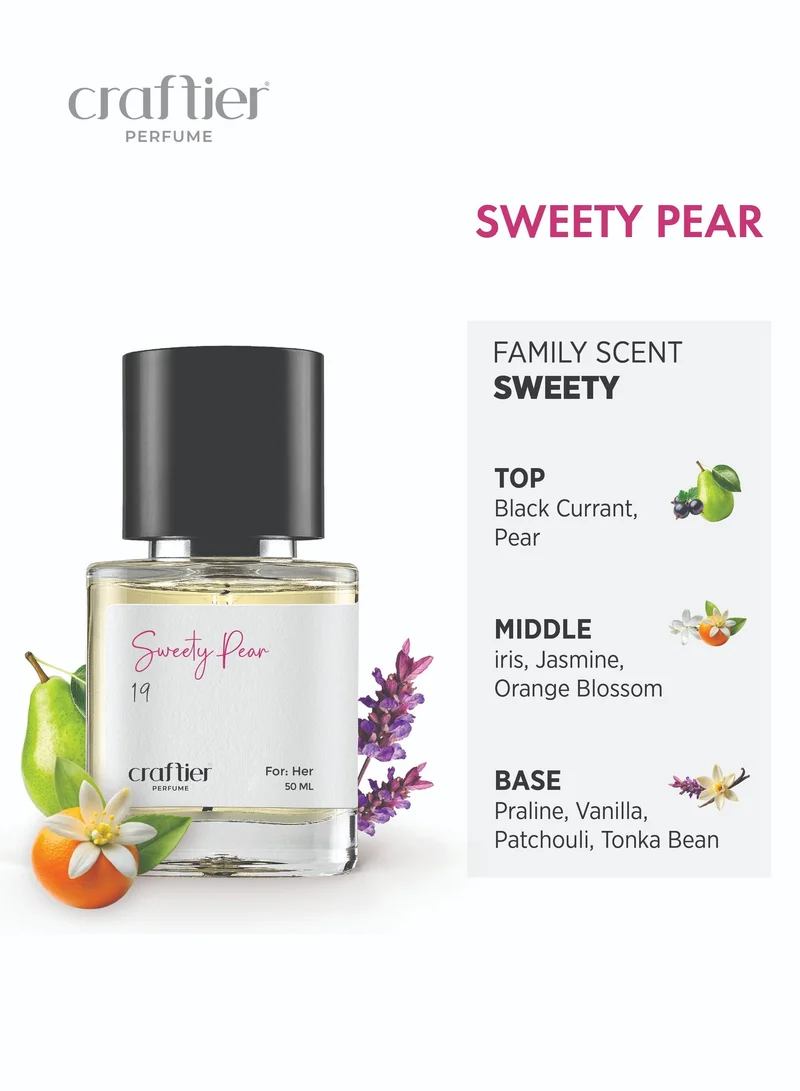 Craftier Perfume Inspired-LA Vie'est Belle SWEETY PEAR - Inspired of-LA VIE EST BELLE, Eau De Parfum for Women - 50ml, Long Lasting Sweet Fragrance Upto 16 Hrs, Travel Size Women's Perfume for Women | Best Price UAE