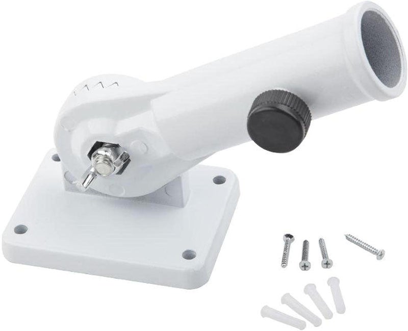 ويوبلز حامل سارية علم متعدد الأوضاع، مصنوع من سبائك الألومنيوم، قابل للتعديل، يُثبت على الحائط، مطلي بمادة مقاومة للصدأ، دعامة تثبيت قوية ومقاومة للصدأ - Image 1