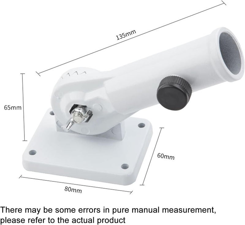 ويوبلز حامل سارية علم متعدد الأوضاع، مصنوع من سبائك الألومنيوم، قابل للتعديل، يُثبت على الحائط، مطلي بمادة مقاومة للصدأ، دعامة تثبيت قوية ومقاومة للصدأ - Image 4