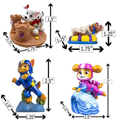 Penn Plax Penn-Plax Paw Patrol Aquarium Ornament Bundle, Safe for Both Freshwater and Saltwater Aquariums - Includes Chase, Marshall, Rubble, and Skye – 4 Pieces – Mini - Image 2