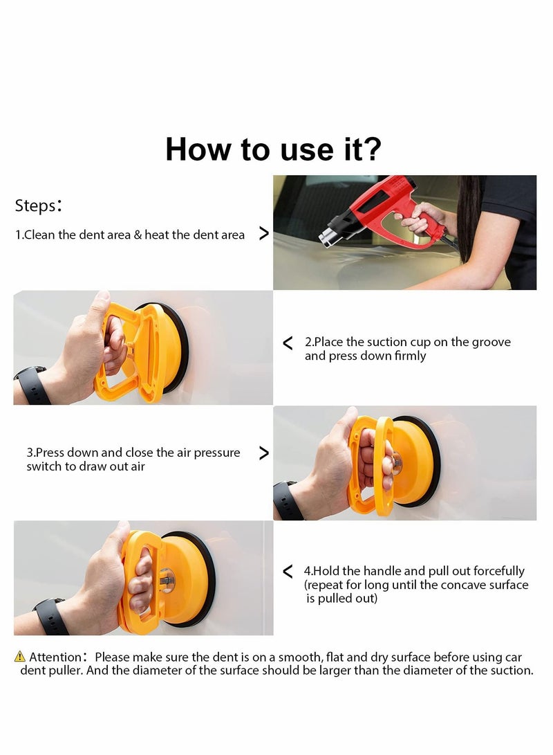 Excefore Suction Cup Lifter for Car Dent Repair,Large Puller, Powerful Glass Handle Lifter, Glass,Tiles, Mirror, Granite Lifting and Objects Moving(3 Pack) - Image 4