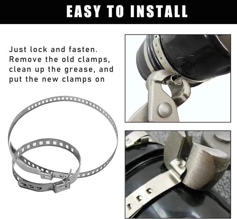 Dickno 10 PCS CV Boot Clamps Kit - Image 3
