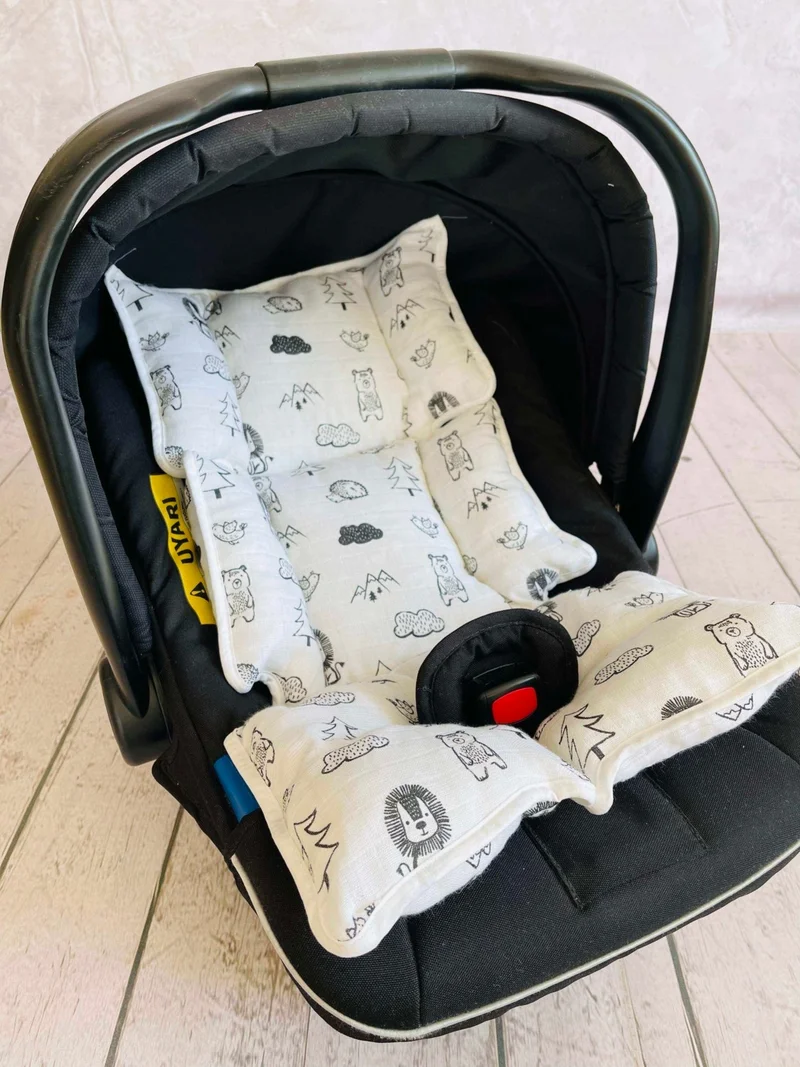 juniperus Muslin Stroller Cover and Infant Carrier Cushion