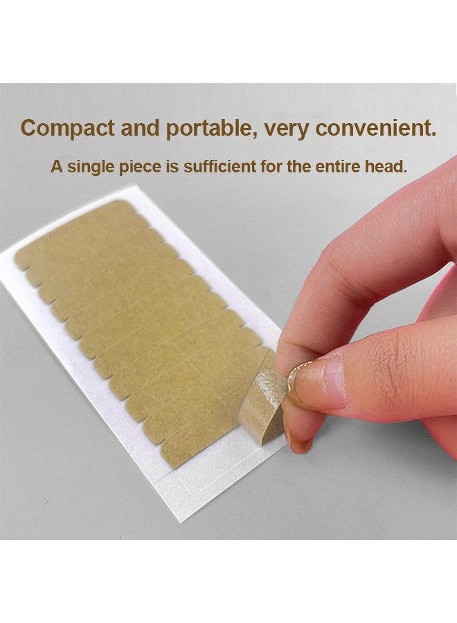 72 Tabs Hair Extension Tape Tabs Double Sided Replacement Tape Adhesive Invisible No Residue Transparent Tapes for Hair Extensions - Image 2