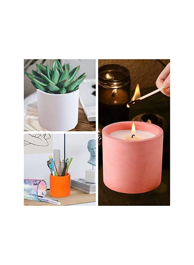 The Bros Candle Jar Molds, Silicone Cylinder Molds for Candle Making, Includes 5 Sealing Rings, Durable and Reusable - Image 3