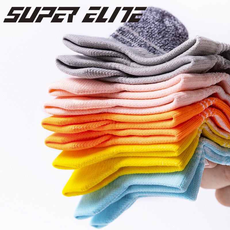 Four Seasons Men'S Boat Socks, Ear-Lifting Sports Short Marathon Night Running Socks, Women'S Sweat-Absorbent Short-Tube Non-Slip Running Socks - Image 2