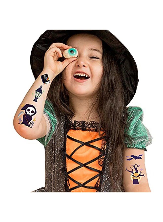 AWINMAY Temporary Tattoos for Kids - 360 Piece Bulk Halloween Trick or Treat Fake Tattoos for Boys & Girls Assorted Prizes Party Favor Goody Bag Stuffers - 20 Sheets - Image 2