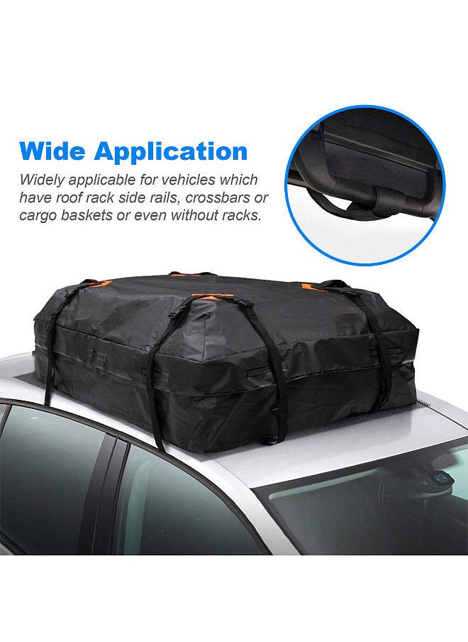 Generic - Waterproof Cargo Bag Car Roof Cargo Carrier Universal Luggage Bag Storage Cube Bag for Travel Camping with Anti-slip Mat - Image 1