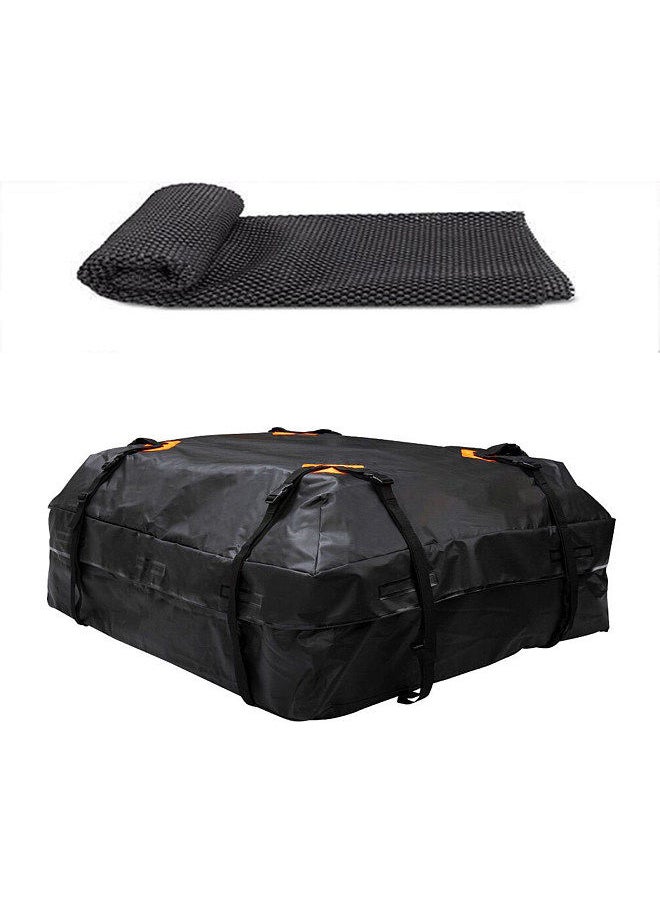 Generic - Waterproof Cargo Bag Car Roof Cargo Carrier Universal Luggage Bag Storage Cube Bag for Travel Camping with Anti-slip Mat - Image 1