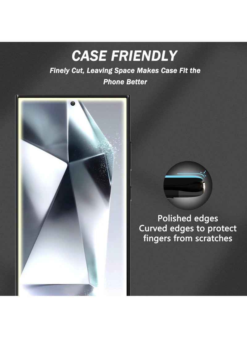 ليتو غطاء كامل ثلاثي الأبعاد من الزجاج المقسى خاصيه الخصوصيه لهاتف سامسونج جلاكسي اس 24 الترا  يعمل ببصمة الإصبع - اسود - Image 4