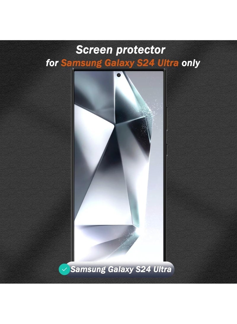 ليتو غطاء كامل ثلاثي الأبعاد من الزجاج المقسى خاصيه الخصوصيه لهاتف سامسونج جلاكسي اس 24 الترا  يعمل ببصمة الإصبع - اسود - Image 3