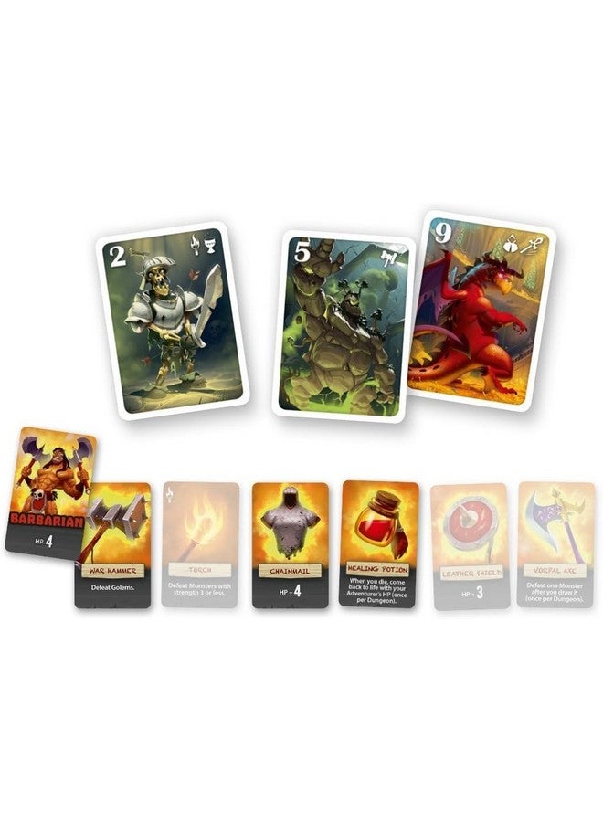 IELLO: Welcome to The Dungeon, Push-Your-Luck Elements, Disappearing Equipment, Strategy Board Game, 30 Minute Game Play, 2 to 4 Players, Ages 10 and Up - Image 3