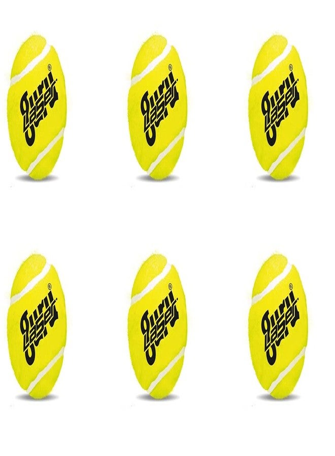 guru laser Cricket Tennis Ball, Fluorescent Yellow - Image 2