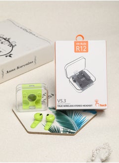 Generic Wireless Bluetooth Headset Mini Half In-Ear Noise Cancelling Sports Green For IPhone, Android  - Image 2