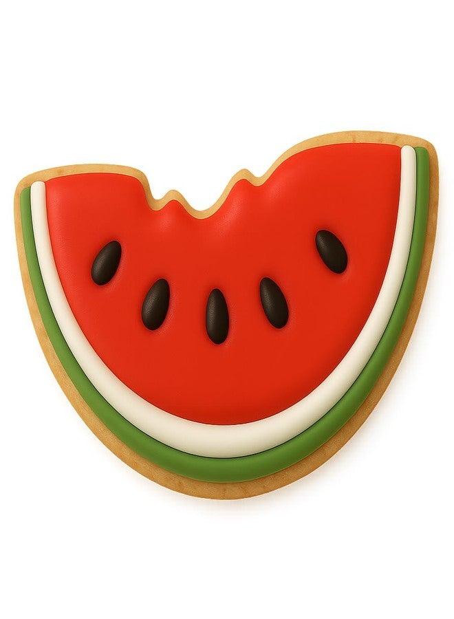 Foose 4th of July Picnic Watermelon Slice Cookie Cutter 3.5 inch - Made in the USA - Foose Store Cookie Cutters Tin Plated Steel - Image 3