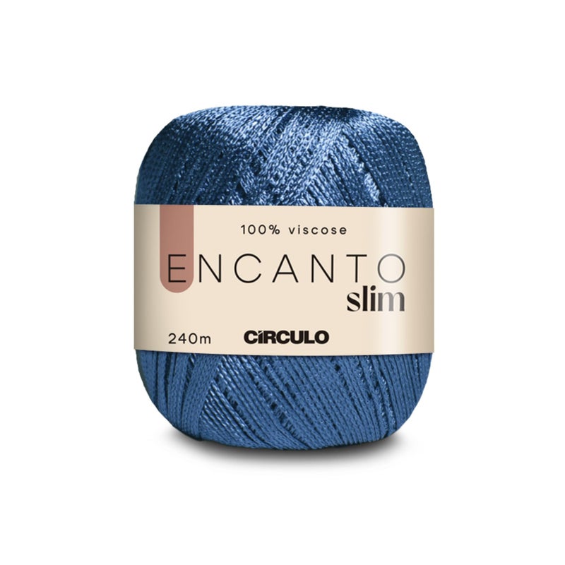 CÃRCULO CIRCULO Encanto Slim Yarn 100% Viscose - Luxury & Shine - Sport Weight Yarn - 262 yds, 3.52 oz - Color 5564 - Firefly - Image 1