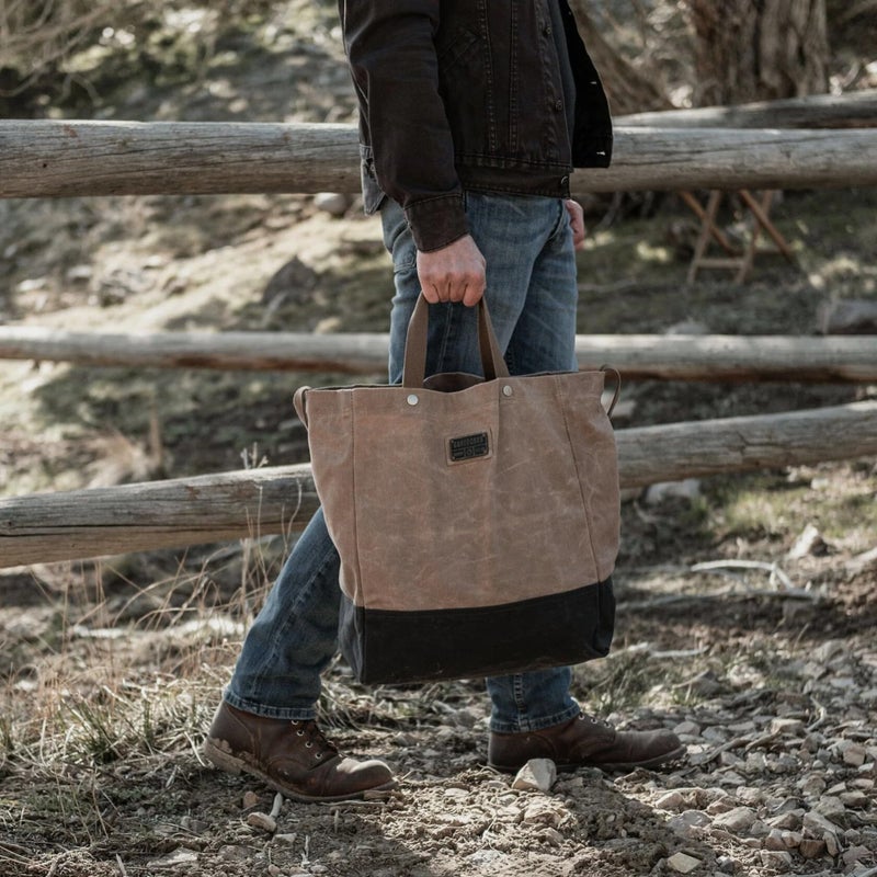 Barebones Neelum 26L Tote Bag: Versatile Travel Bag with Adjustable Shoulder Strap, Durable Heavy-Duty Canvas, Water-Resistant Design, Key Ring Loop, Ideal Tote for Everyday Use and Adventures - Image 2