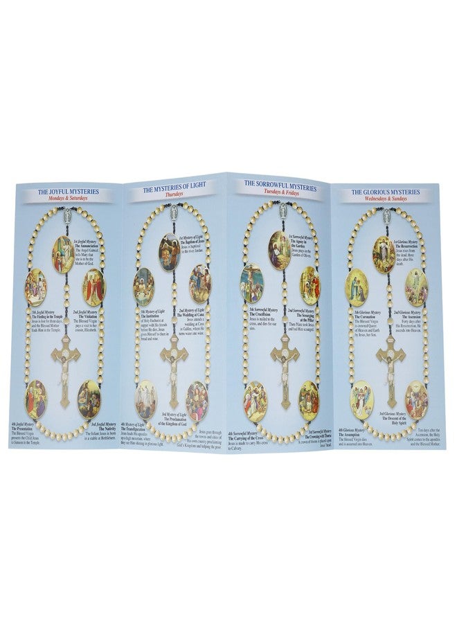 Needzo Pray The Rosary Pamphlets, Instructional Booklet for Beginners, Catholic Church Handouts, 6 ¼ x 14 Inches (Pack of 10) - Image 3