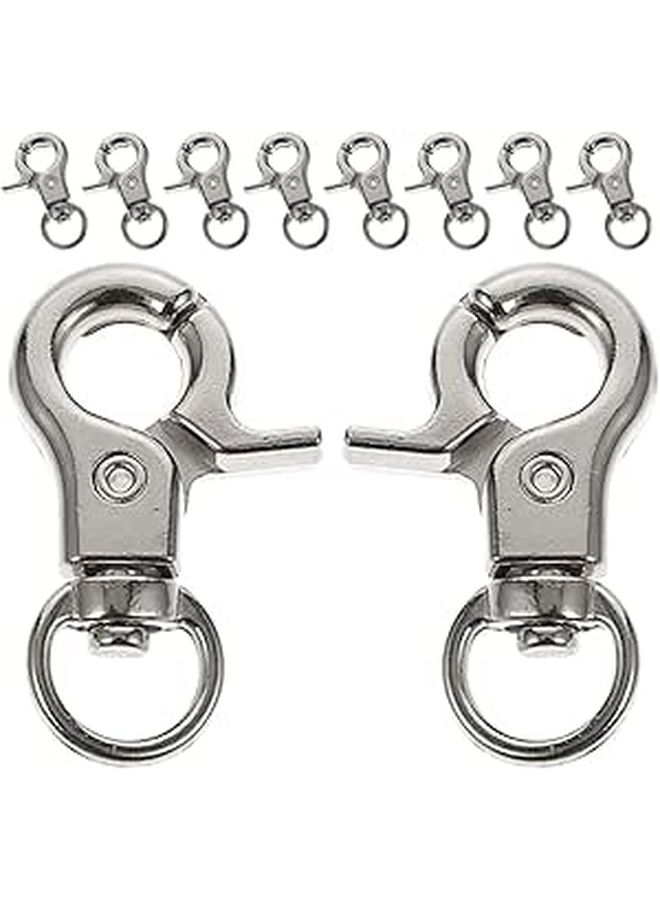 10 Pcs Zinc Alloy Swivel Snap Hooks Heavy Duty Metal Clips For Bag Making And Purse Supplies - Image 1