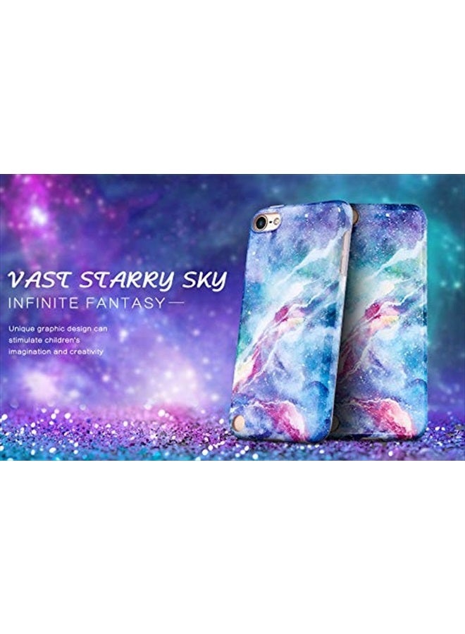 IDWELL iPod Touch 7th Generation Case with 2 Screen Protectors, IDWELL iPod Touch 6 iPod 5 Case, Slim FIT Anti-Scratch Flexible Soft TPU Bumper Protective Case(Latest Model,2019 Release), Blue Fantasy Sky - Image 2