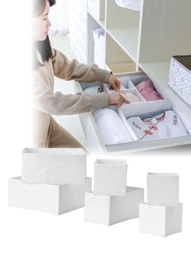 DUNISO 6 Pcs Foldable Wardrobe Storage Boxes, Washable Closet Storage Organizer To Store And Organize Clothes Games Books Toys - Image 1